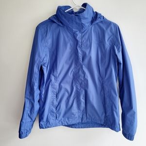 The North Face Ladies Periwinkle blue purle DryVent Waterproof Rain Hooded Coat